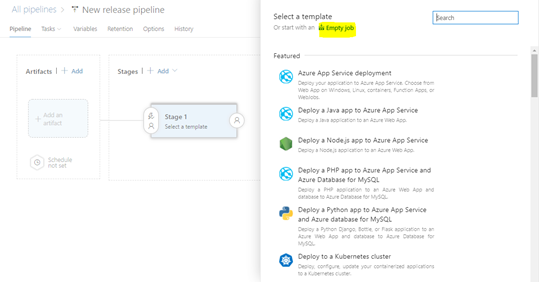 Creating your first Azure DevOps Build Pipeline