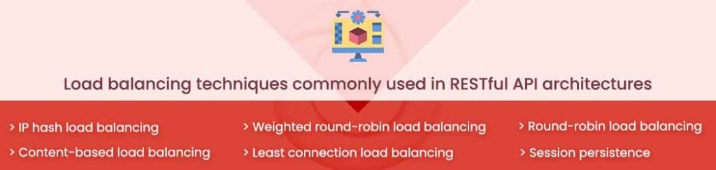 Load balancing techniques commonly used in RESTful API