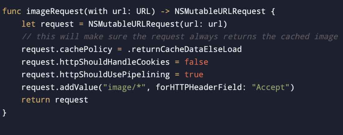 A snippet to use whenever you need to construct an NSURLRequest for a static image Nitor Infotech