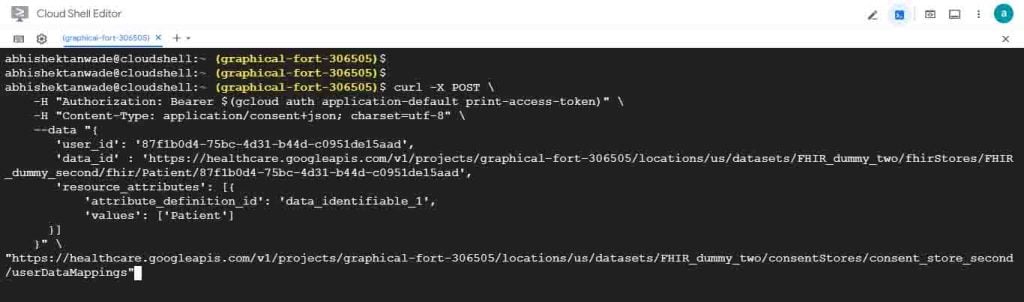 User data mappings