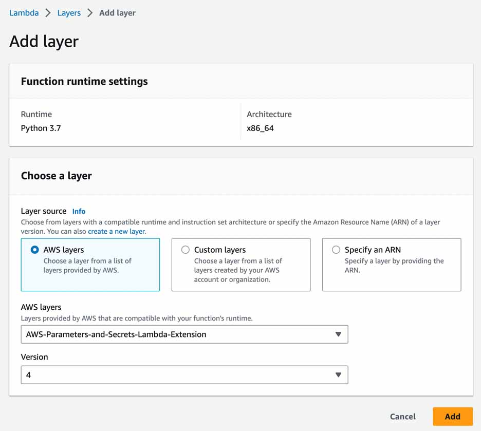 Adding built-in layer