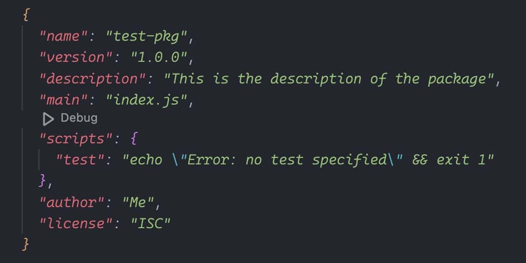 post npm init execution