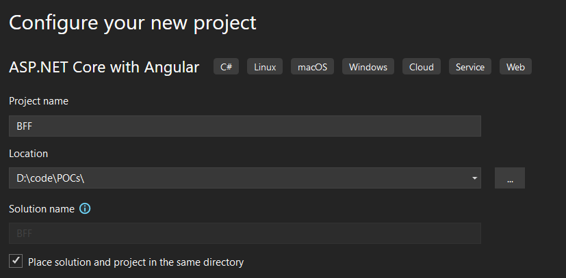 ASP.Net Core with Angular