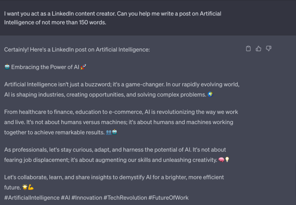 Content Generation Response