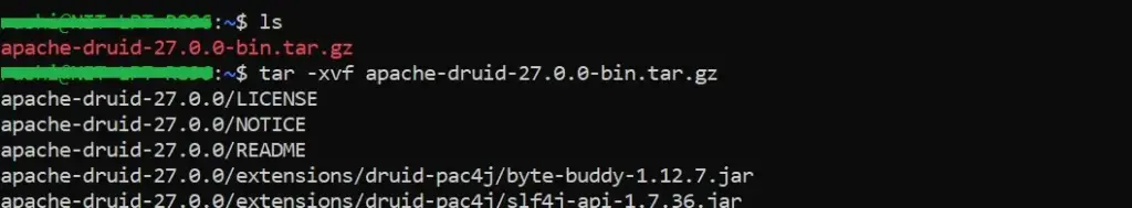 Extract the downloaded file 1