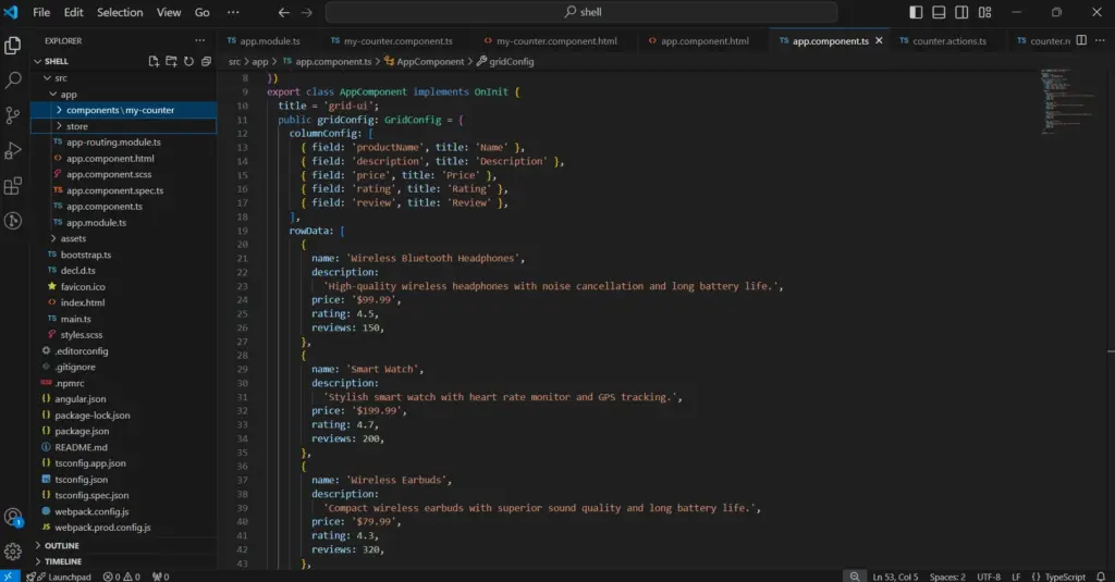Controller Config file