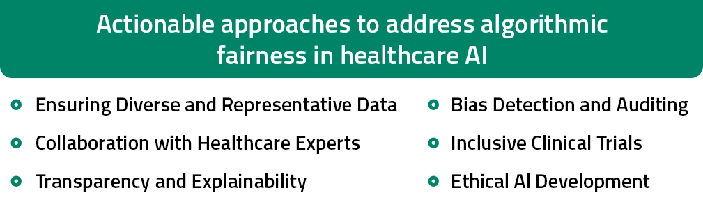Approaches to mitigate Healthcare AI bias