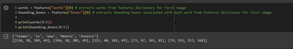 displaying-extracted-words